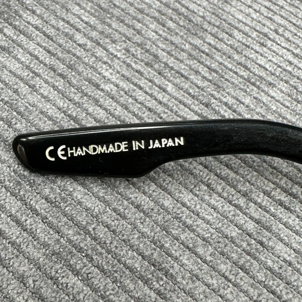 IVI Allison Black Y2K Sunglasses Brown Lens Handmade in Japan 091670-910‎ 53mm